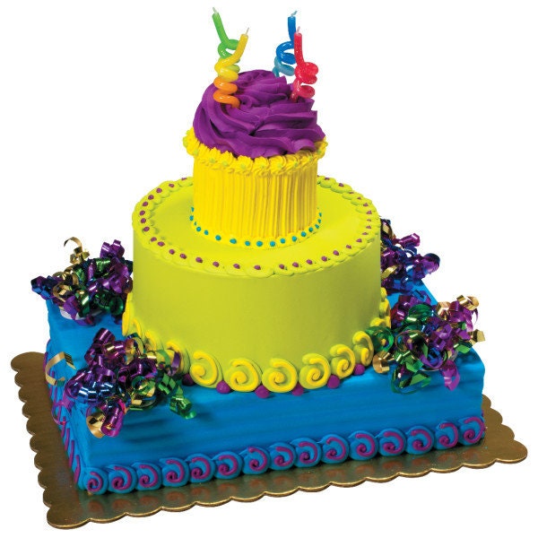 RAINBOW Primary Crazy Coil Birthday Candles - Cupcake Birthday Party Spiral Candles Cake Candle Rainbow