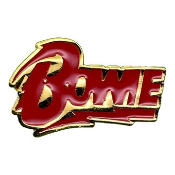 DAVID BOWIE Bolt Logo Lapel Pin - 1.25 Inch - English Rock Singer Legend Rock Band Craft Supply