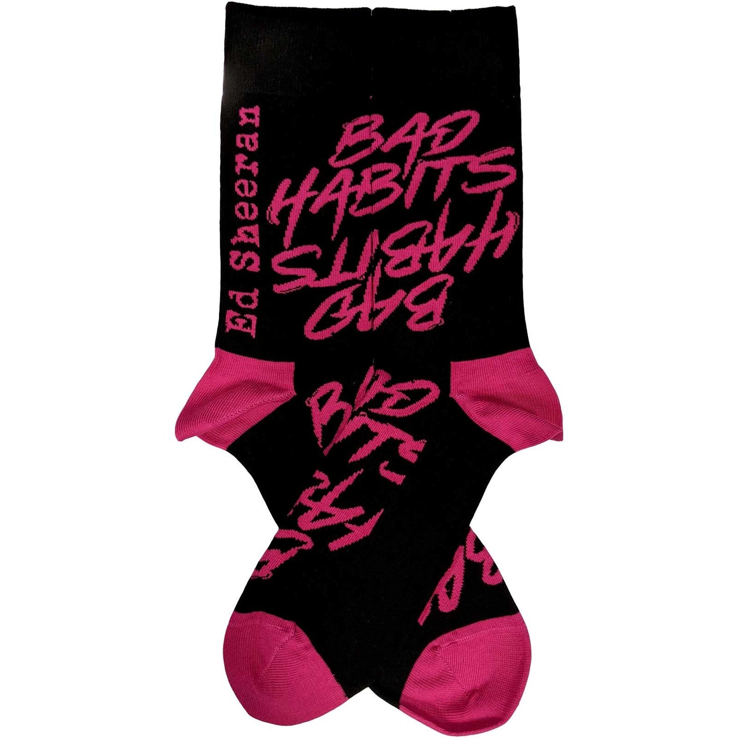 ED SHEERAN Socks - Ed Sheeran Bad Habits Unisex Ankle Socks - Men's Adult 8-12 - Officially Licensed Craft Costume Supply