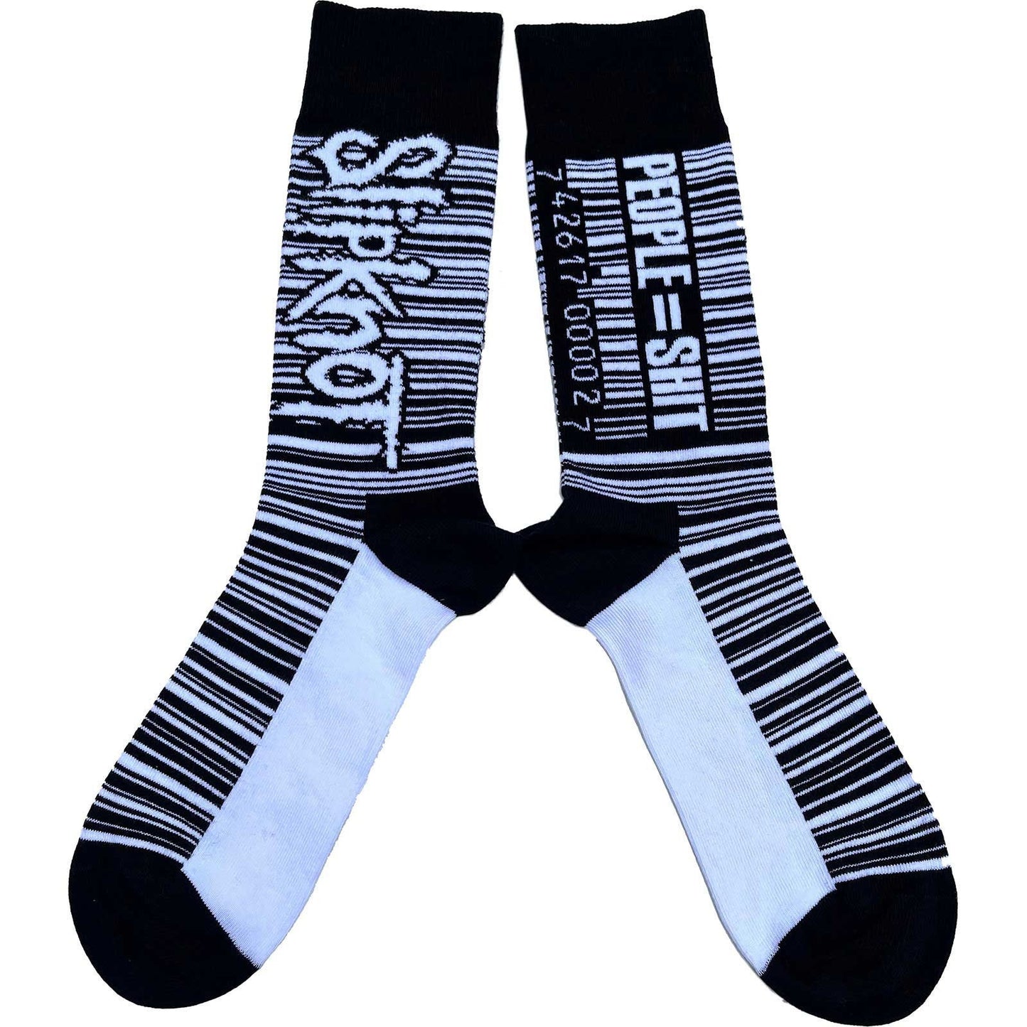 SLIPKNOT Socks - Slipknot Barcode Unisex Ankle Socks - Men's Adult 8-12 - Officially Licensed Craft Costume Supply