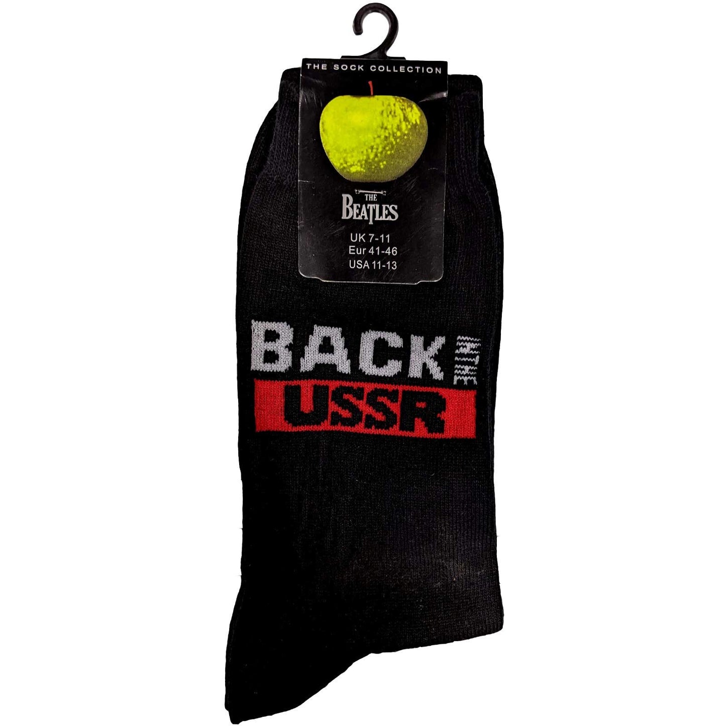 THE BEATLES Socks - The Beatles Back In The USSR Logo Unisex Ankle Socks - Men's Adult 8-12 - Officially Licensed Craft Costume Supply
