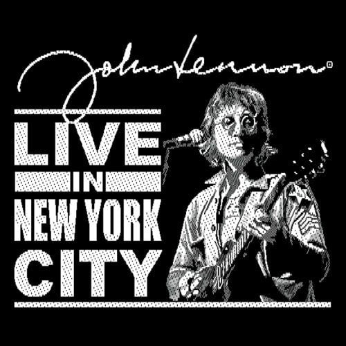 JOHN LENNON Patch - 3.5x3.5 Inch - Live in New York City John Lennon Embroidered Patch Applique Craft Supply - Officially Licensed!