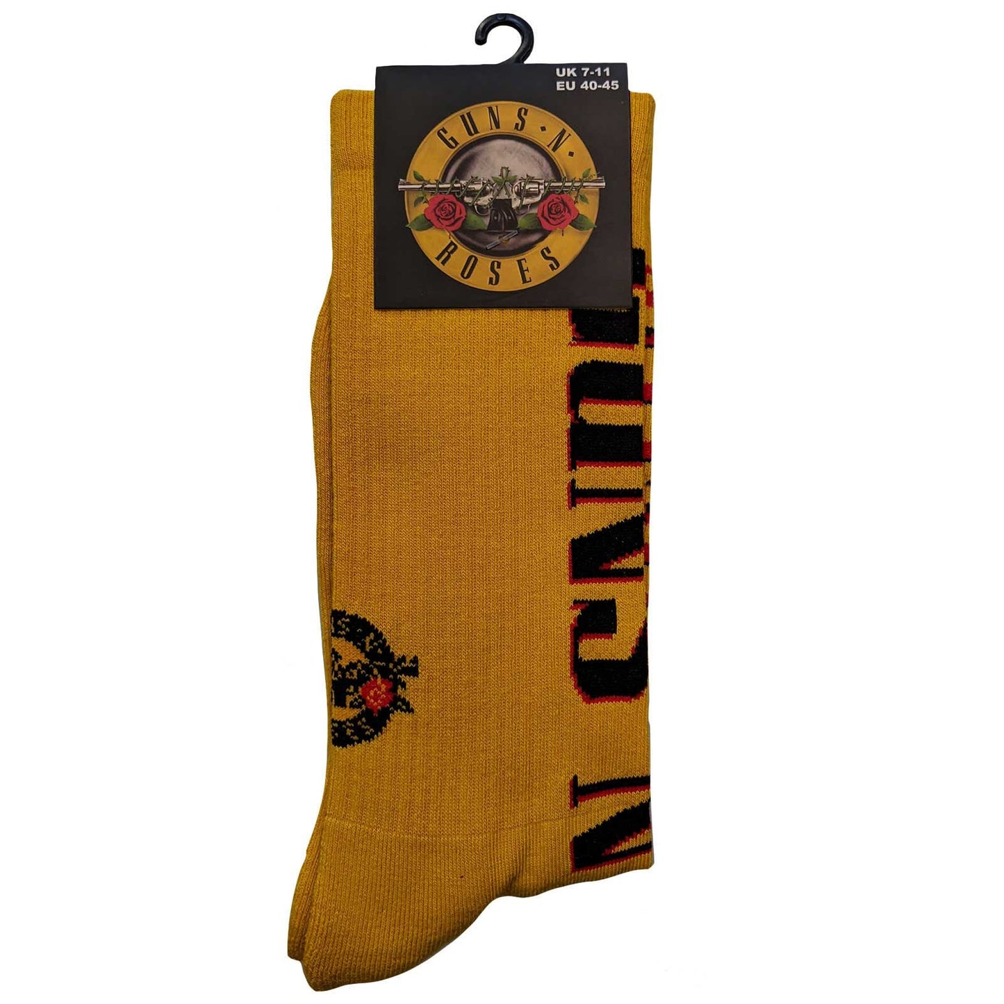 GUNS N' ROSES Socks - Yellow Appetite For Destruction Unisex Ankle Socks - Men's Adult 8-12 - Officially Licensed Craft Costume Supply