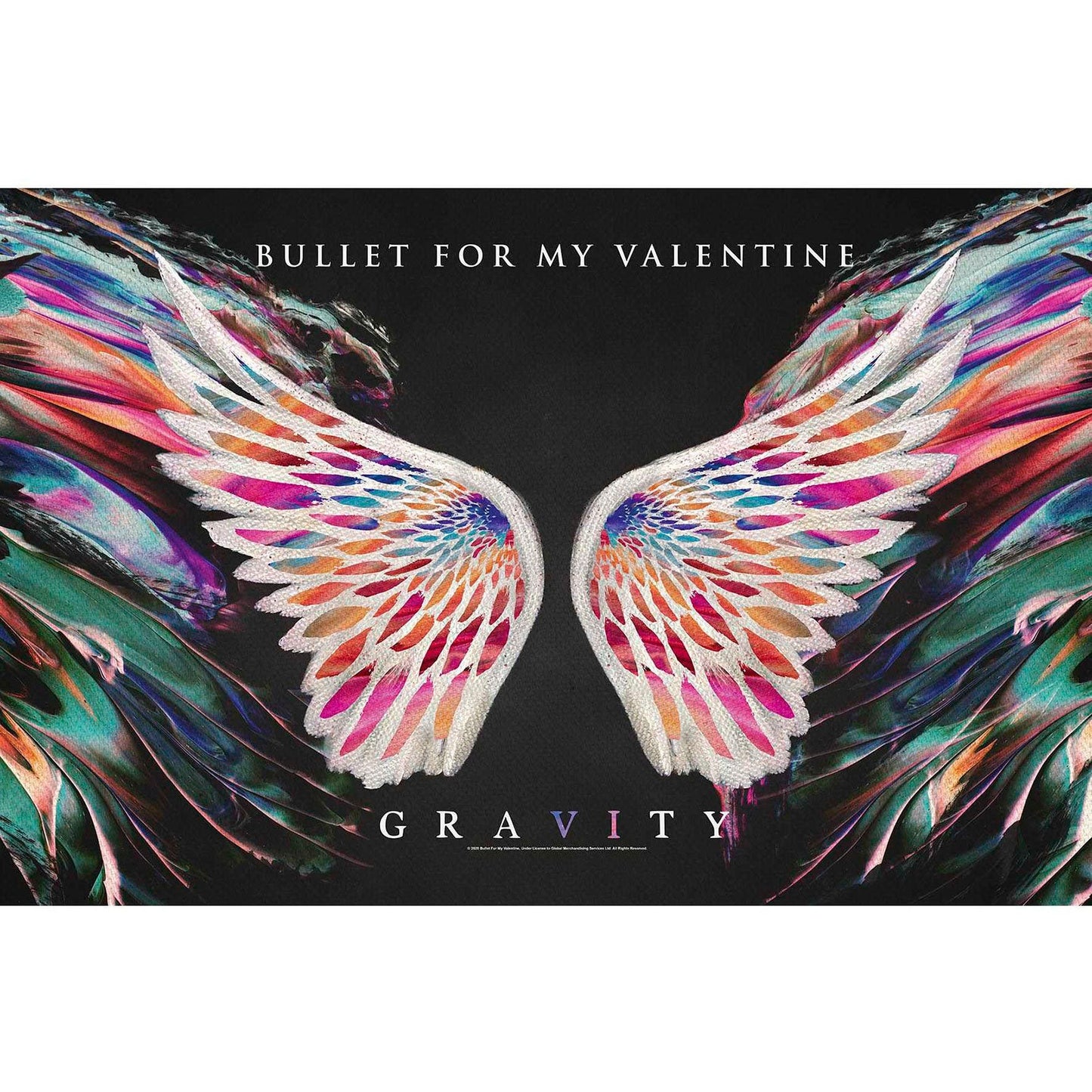 Bullet For My Valentine Textile Poster Flag - Aprox 41x28 Inch - Bullet For My Valentine Gravity Textile Fabric Poster - Officially Licensed