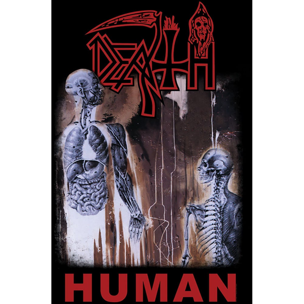 DEATH Textile Poster Flag - Approx 41x28 Inch - Death Human Textile Fabric Poster - Officially Licensed