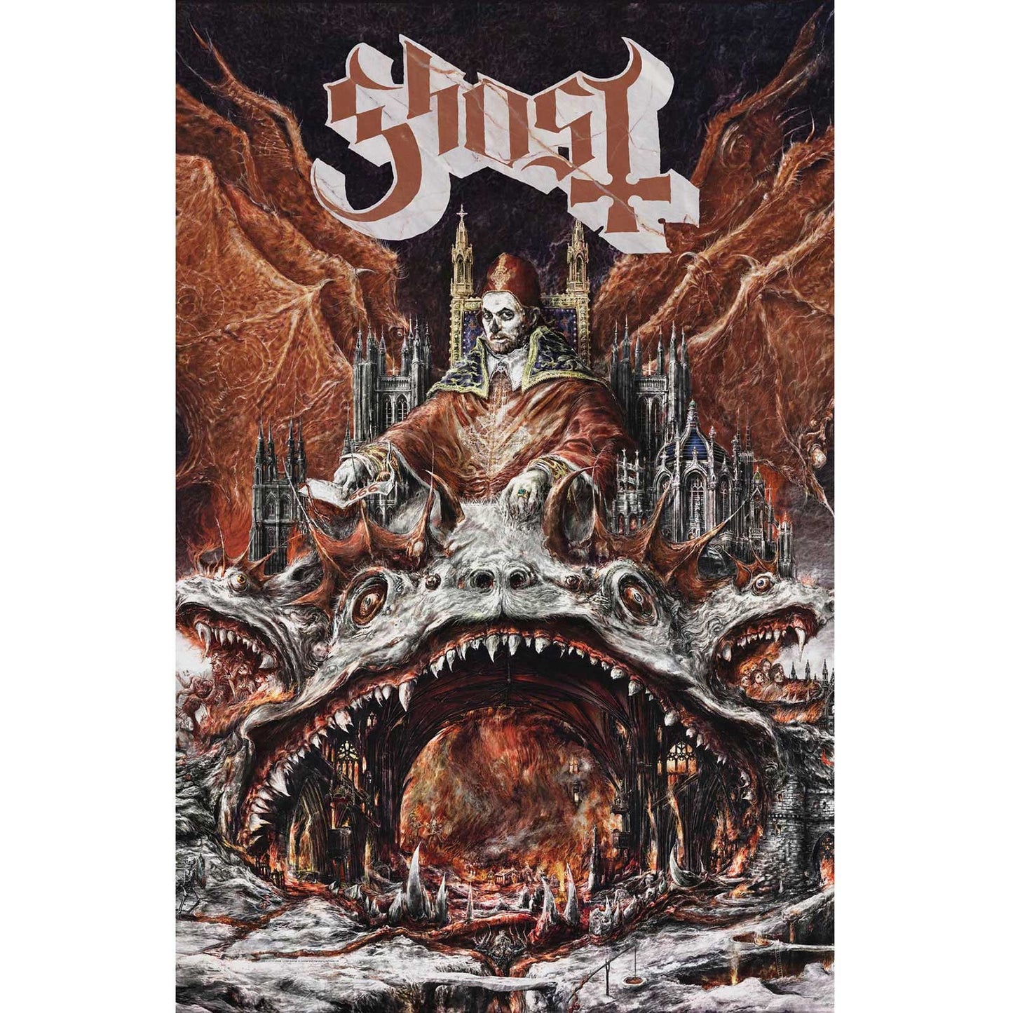 GHOST Textile Poster Flag - Approx 41x28 Inch - Ghost Prequelle Textile Fabric Poster - Officially Licensed