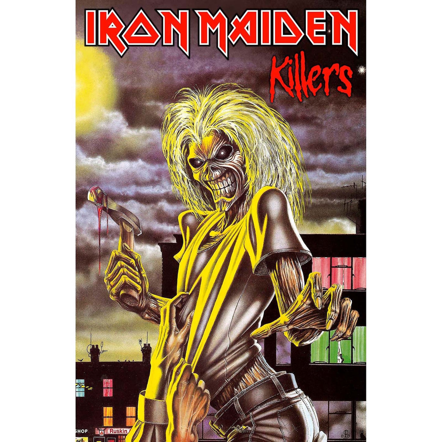 IRON MAIDEN Textile Poster Flag - Approx 41x28 Inch - Iron Maiden Killers Textile Fabric Poster - Officially Licensed