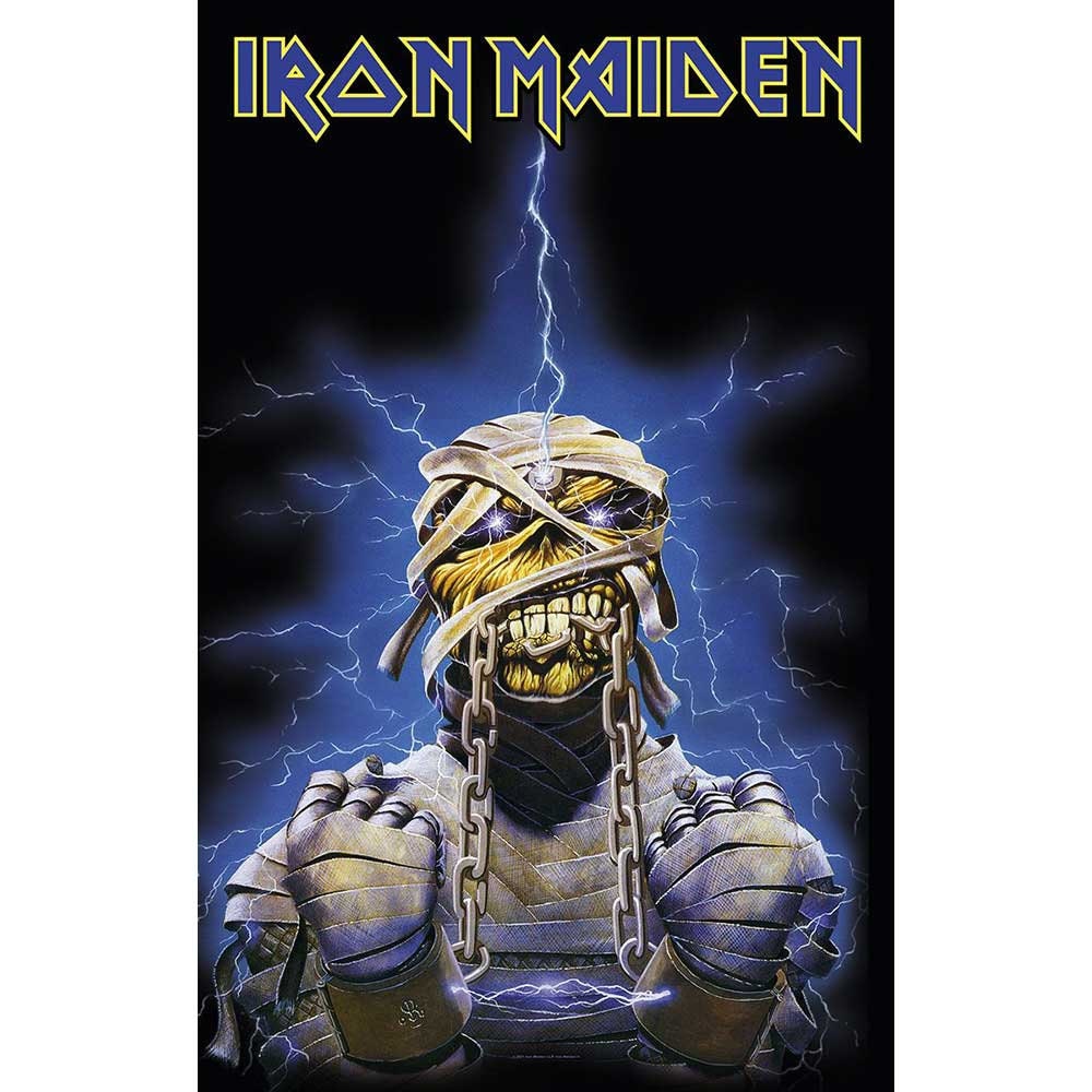 IRON MAIDEN Textile Poster Flag - Approx 41x28 Inch - Iron Maiden Powerslave Textile Fabric Poster - Officially Licensed