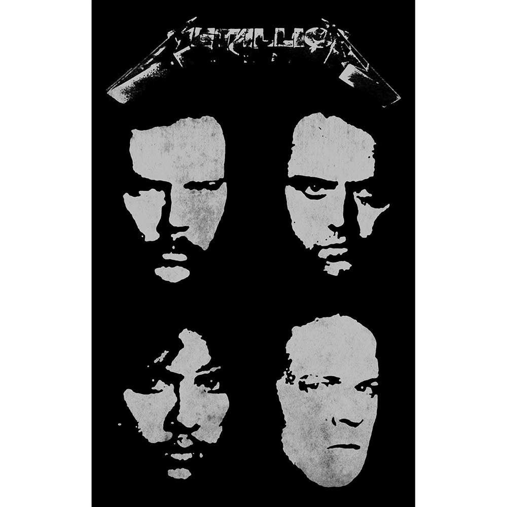 METALLICA Textile Poster Flag - Approx 41x28 Inch - Metallica Black Album Textile Fabric Poster - Officially Licensed
