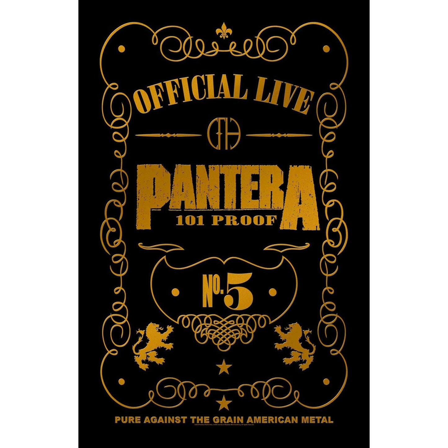 PANTERA Textile Poster Flag - Approx 41x28 Inch - Pantera 101 Proof Textile Fabric Poster - Officially Licensed