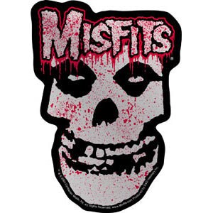MISFITS Logo & Skull Sticker Decal - 3.6x5.1 Inch - American Punk Rock Band Vinyl Decal Sticker Craft Supply