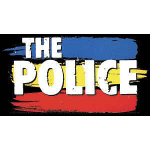 THE POLICE Striped Logo Sticker Decal - 5.5x3 Inch - Sting 1970s English Rock Band Vinyl Decal Sticker Craft Supply