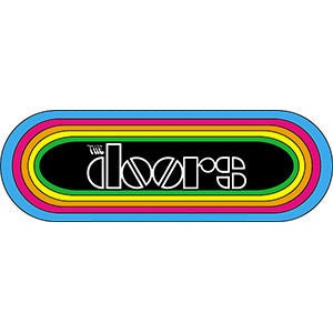 THE DOORS KMET Band Logo Sticker Decal - 6x2 Inch - Jim Morrison American Rock Band Tour Vinyl Decal Sticker Craft Supply