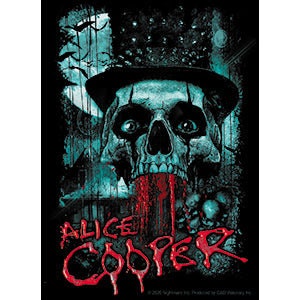 ALICE COOPER Bloody Skull Sticker Decal - 3.6x5 Inch - American Singer Rock Star Legend Vinyl Decal Sticker Craft Supply