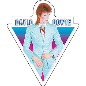 DAVID BOWIE Blue Suit Sticker Decal - 4.2x5 Inch - Tour English Rock Singer Legend Vinyl Decal Sticker Craft Supply