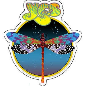 YES Dragonfly Sticker Decal - 4.5x5 Inch - Jon Anderson English Progressive Rock Band Vinyl Decal Sticker Craft Supply