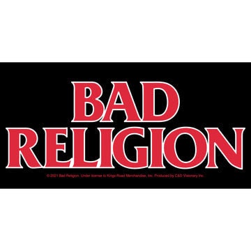 BAD RELIGION Band Logo Sticker Decal - 5x2.25 Inch - American Punk Rock Band Vinyl Decal Sticker Craft Supply