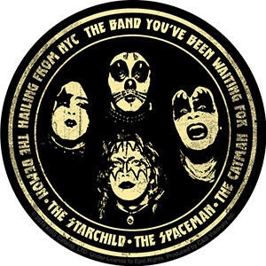 KISS Hailing From NYC Sticker Decal - 4 Inch - Gene Simmons American Rock Band Tour Vinyl Decal Sticker Craft Supply