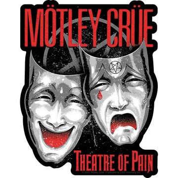 MOTLEY CRUE Theatre of Pain Sticker Decal - 3.9x5 Inch - Album American Heavy Metal Band Vinyl Decal Sticker Craft Supply
