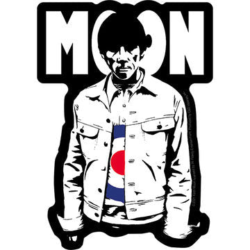 KEITH MOON Logo Sticker Decal - 3.5x5 Inch - The Who Rock Band Vinyl Decal Sticker Craft Supply