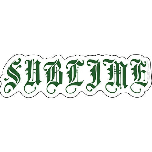 SUBLIME Old English Logo Sticker Decal - 6x1.75 Inch - Bradley Nowell Punk Rock Band Vinyl Decal Sticker Craft Supply