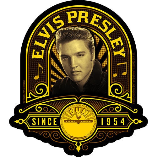 ELVIS PRESLEY Since 1954 Sticker Decal - 4.4x5 Inch - Legendary American Singer Actor The King Vinyl Decal Sticker Craft Supply
