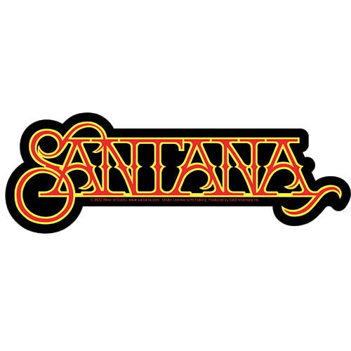 SANTANA Logo Sticker Decal - 8x2.8 Inch - Carlos Santana American Rock Band Vinyl Decal Sticker Craft Supply
