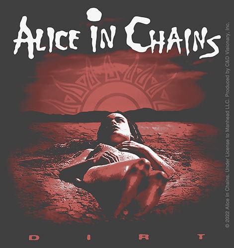 ALICE IN CHAINS Dirt Sticker Decal - 4x4.25 Inch - Layne Staley American Rock Band Album Vinyl Decal Sticker Craft Supply