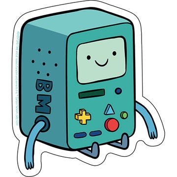 ADVENTURE TIME BMO Sticker Decal - 4.25x4.9 Inch - Finn Jake Dog Cartoon Network Vinyl Decal Sticker Craft Supply