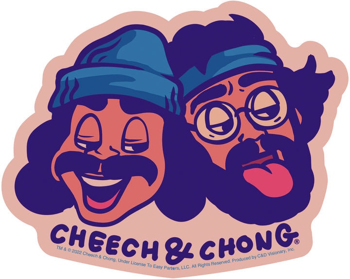 CHEECH & CHONG Icons Sticker Decal - 5x4.375 Inch - Comedian Duo Vinyl Decal Sticker Craft Supply