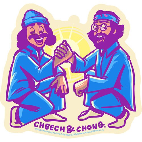 CHEECH & CHONG Homies 4ever Sticker Decal - 4.8x5 Inch - Comedian Duo Vinyl Decal Sticker Craft Supply