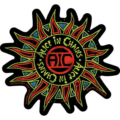 ALICE IN CHAINS Sun Sticker Decal - 4.7x5 Inch - Layne Staley American Rock Band Vinyl Decal Sticker Craft Supply