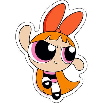 POWERPUFF GIRLS Blossom Sticker Decal - 4.2x6 Inch - Cartoon Network Animation Anime Series Vinyl Decal Sticker Craft Supply
