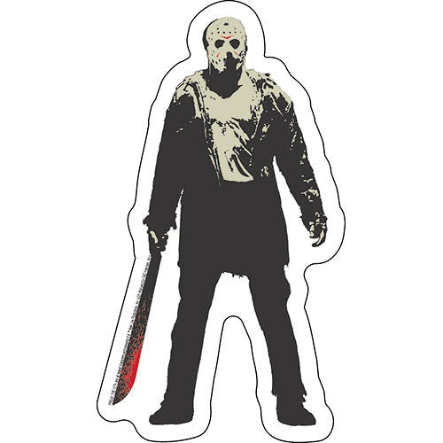 FRIDAY THE 13TH Jason Sticker Decal - 3x5.5 Inch - Jason Voorhees Horror Movie Series Vinyl Decal Sticker Craft Supply