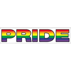 LGBTQ+ Pride Sticker Decal - 8x1.75 Inch - Equality For All Gay Pride Rainbow Ally Gifts Vinyl Decal Sticker Craft Supply