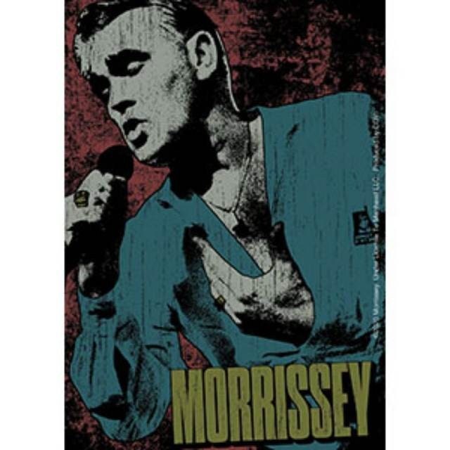MORRISSEY Blue Sticker Decal - 4x5 Inch - English Singer Songwriter Author Music Vinyl Decal Sticker Craft Supply