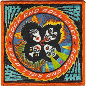 KISS Rock N Roll Over Patch - 4x4 Inch - Embroidered Patch Applique Craft Supply