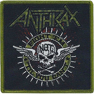 ANTHRAX Military Circle Patch - 3.5x3.5 Inch - Embroidered Rock Band Patch Applique Craft Supply