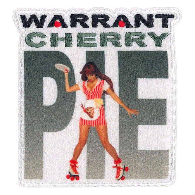 WARRANT Cherry Pie Patch - 3.5x4 Inch - Music Song Embroidered Rock Band Patch Applique Craft Supply