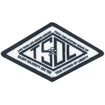 T.S.O.L. True Sounds of Liberty Patch - 4.1x2.4 Inch - Diamond Embroidered Rock Band Patch Applique Craft Supply