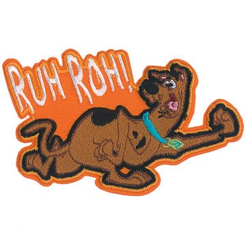 SCOOBY DOO Ruh Roh! Patch - 4.3x3 Inch - Hanna Barbera Velma Shaggy Daphne Animated Classic - Embroidered Patch Applique Craft Supply