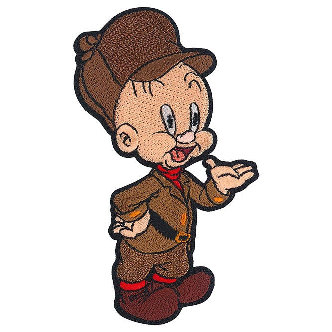 ELMER FUDD Patch - 2.5x4 Inch - Hunting Wabbits Bugs Bunny Looney Tunes Cartoon Classic Embroidered Patch Applique Craft Supply