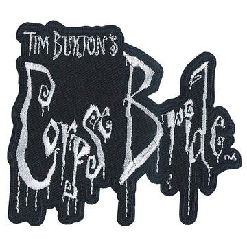 CORPSE BRIDE Movie Logo Patch - 3.6x3.1 Inch - Tim Burton Johnny Depp Animated Classic Embroidered Patch Applique Craft Supply