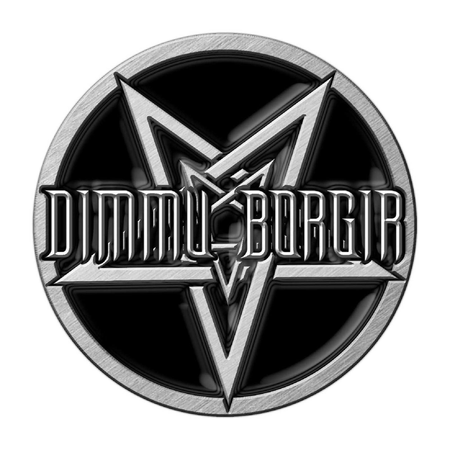 DIMMU BORGIR Enamel Metal Pin Badge - Approx 1 Inch - Dimmu Borgir Pentagram - Pinback Badge Button Lapel With Butterfly Clutch Attachment