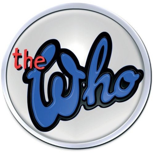 THE WHO Metal Pin Badge - Approx 1 Inch - The Who 73 Large - Pinback Badge Button Lapel With Butterfly Clutch Attachment