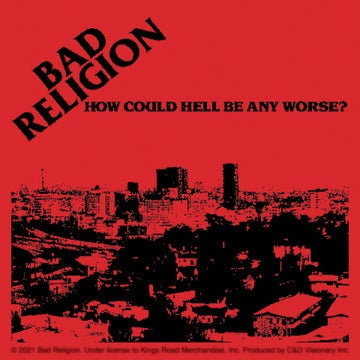 BAD RELIGION Hell Sticker Decal - 4x4 Inch - American Punk Rock Band Vinyl Decal Sticker Craft Supply