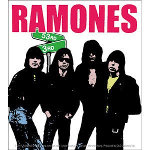 RAMONES 53rd & 3rd Street Sticker Decal - 4x4.5 Inch - Joey Ramone Johnny American Punk Rock Band Vinyl Decal Sticker Craft Supply