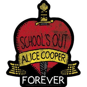 ALICE COOPER School's Out Forever Sticker Decal - 4.3x5 Inch - Song Tour American Singer Rock Star Legend Vinyl Decal Sticker Craft Supply