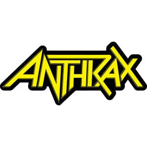 ANTHRAX Yellow Logo Sticker Decal - 7x3 Inch - American Heavy Metal Band Vinyl Decal Sticker Craft Supply