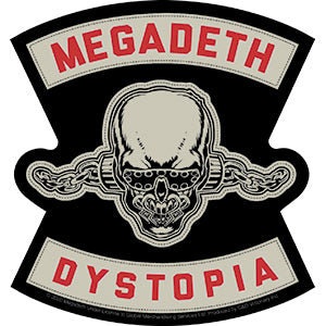 MEGADETH Dystopia Sticker Decal - 4.25x4.5 Inch - American Thrash Metal Band Album Vinyl Decal Sticker Craft Supply